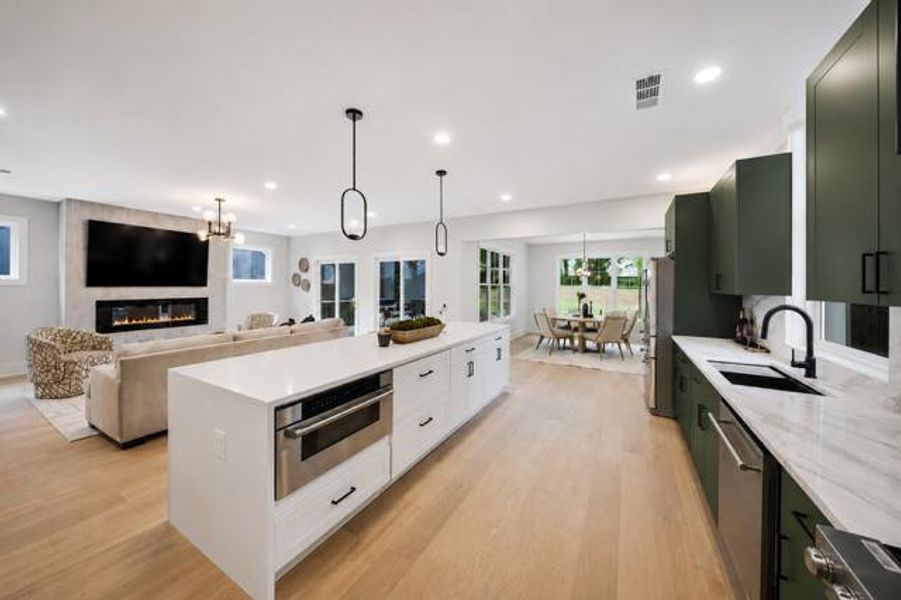 Furnished interior view inside a new home in , Atlanta (Image 24).