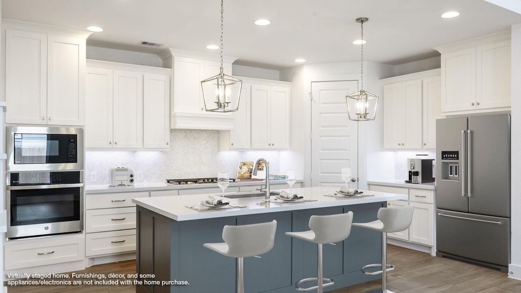 Furnished interior view inside a new home in Easton Park 40', Austin (Image 9). Furnished interior view inside a new home in Easton Park 40', Austin (Image 9).