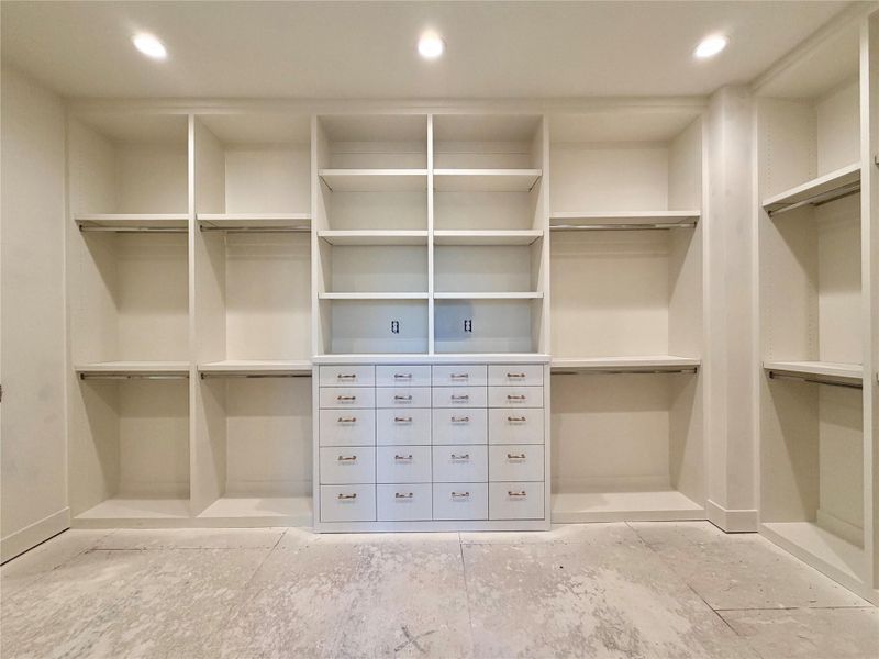 2203 Cheshire - Master Wardrobe Closet - Construction Status as of 2/13/2026 2203 Cheshire - Master Wardrobe Closet - Construction Status as of 2/13/2026