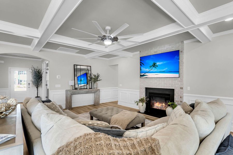 Furnished interior view inside a new home in Sea Island Preserve, Johns Island (Image 15).