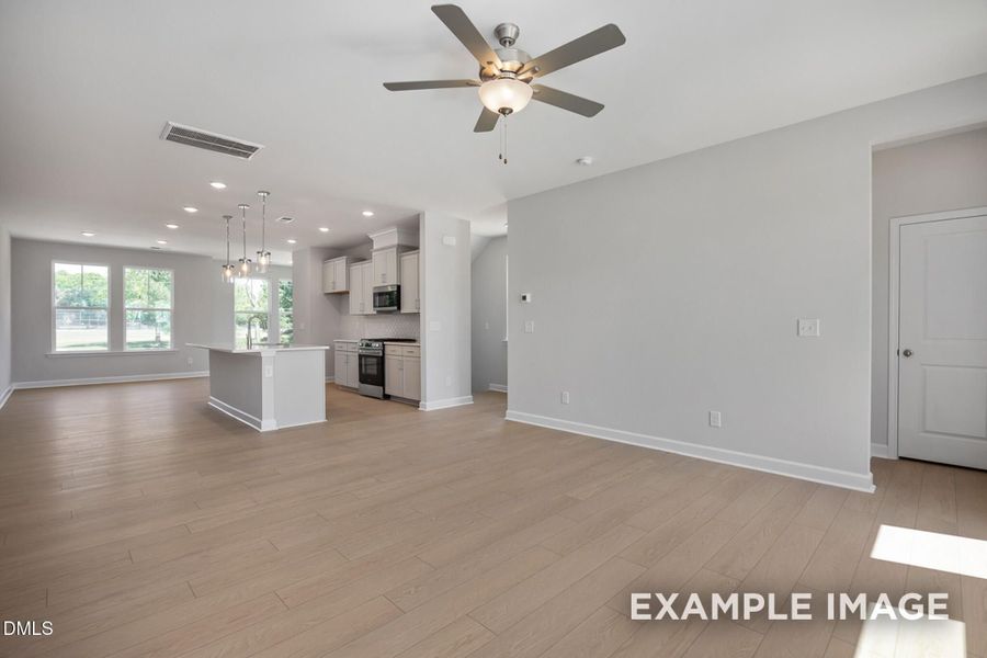 Spacious, unfurnished interior of a new home in Forestville Yard Townhomes, Knightdale (Image 18). Spacious, unfurnished interior of a new home in Forestville Yard Townhomes, Knightdale (Image 18).