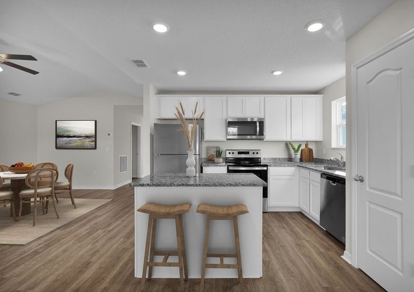 Chefs of all skill levels will love all the space they have in the kitchen Chefs of all skill levels will love all the space they have in the kitchen