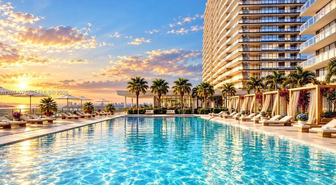 Condo located in Hallandale Beach, FL showcasing its design and architecture (Image 3).
