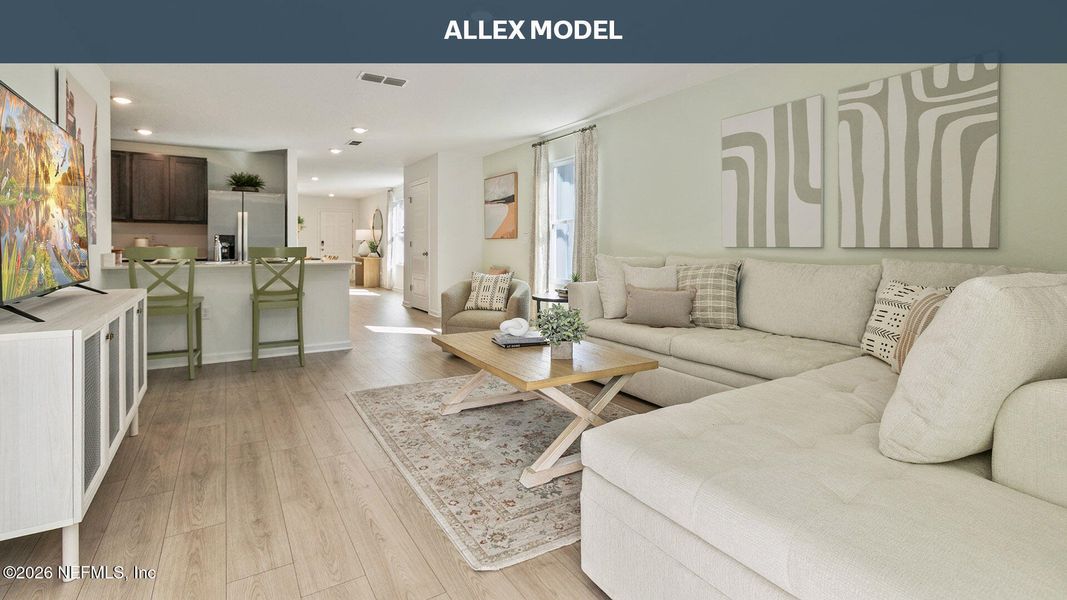 Furnished interior view inside a new home in Copes Landing, Jacksonville (Image 19).