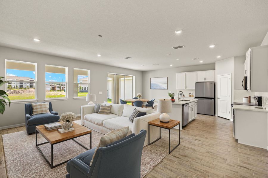 Representative furnished interior of a home built from the Blue Spring by Mattamy Homes in Pasadena Ridge, Zephyrhills (Image 3). Representative furnished interior of a home built from the Blue Spring by Mattamy Homes in Pasadena Ridge, Zephyrhills (Image 3).