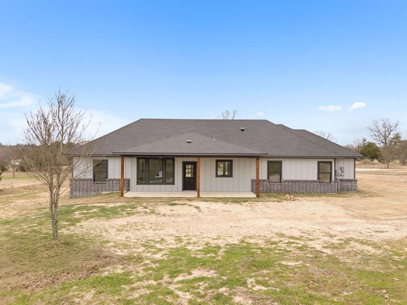 Exterior details and patio area of a home in , Murchison (Image 3). Exterior details and patio area of a home in , Murchison (Image 3).