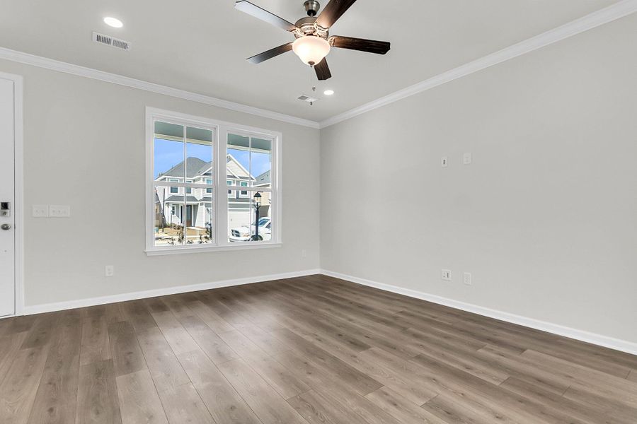 Spacious, unfurnished interior of a new home in Abbey Walk, Moncks Corner (Image 8). Spacious, unfurnished interior of a new home in Abbey Walk, Moncks Corner (Image 8).