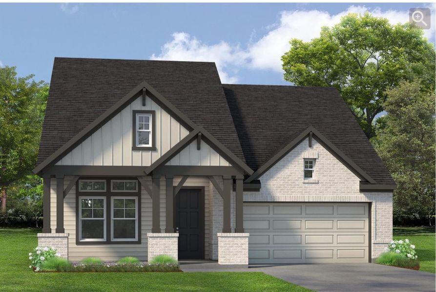 Front exterior of a new home in Legacy - Retreat Collection, League City, TX, highlighting curb appeal (Image 1). Front exterior of a new home in Legacy - Retreat Collection, League City, TX, highlighting curb appeal (Image 1).