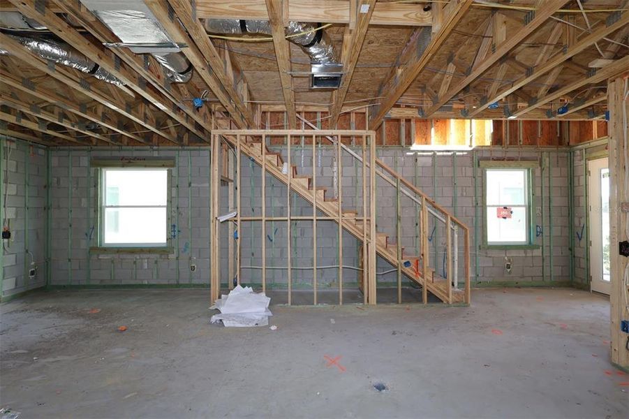 In-progress construction of a new home in Center Lake on the Park, St. Cloud, FL (Image 6).