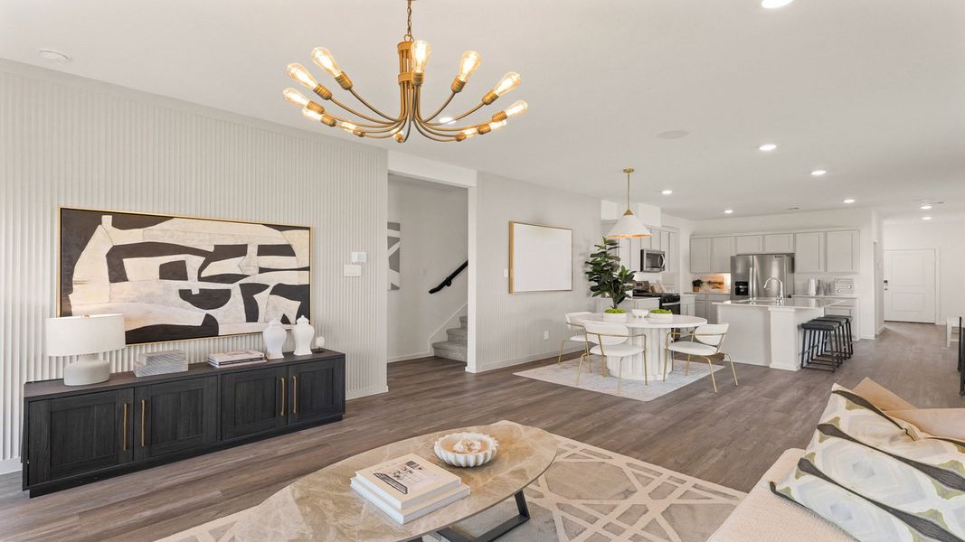 Furnished interior view inside a new home in Cypress Green, Tomball (Image 15).