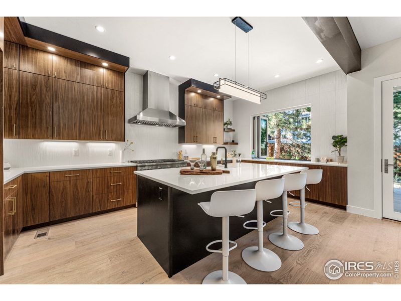 Gorgeous kitchen with 10' ceilings on entire main floor