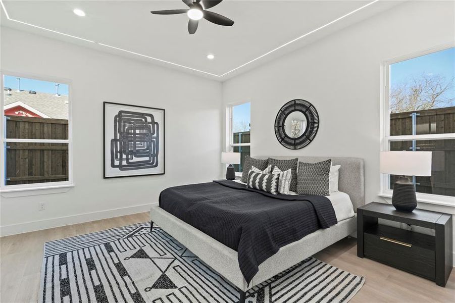 Furnished interior view inside a new home in , Dallas (Image 16).