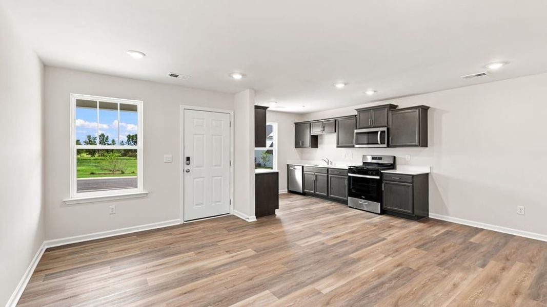 Furnished interior view inside a new home in Village 3, Woodruff (Image 5). Furnished interior view inside a new home in Village 3, Woodruff (Image 5).