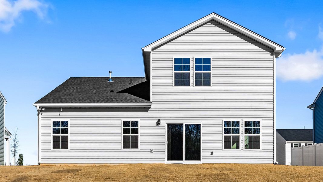 Exterior details and patio area of a home in Fieldstone, Lexington (Image 3). Exterior details and patio area of a home in Fieldstone, Lexington (Image 3).