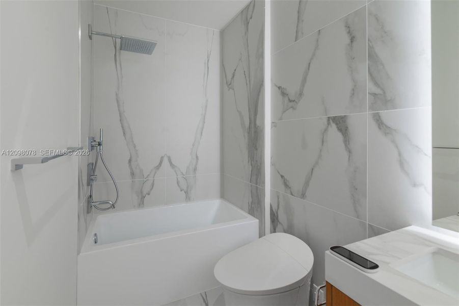 Furnished interior view inside a new home in , Miami (Image 7).