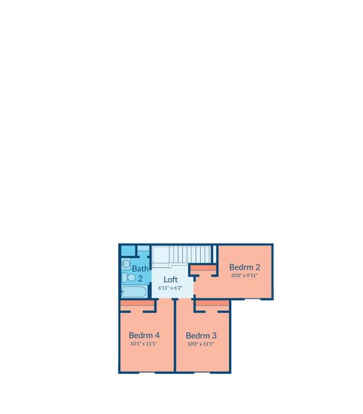 2D floor plan layout of this home in Creekhaven, Arcola, TX (Image 3). 2D floor plan layout of this home in Creekhaven, Arcola, TX (Image 3).