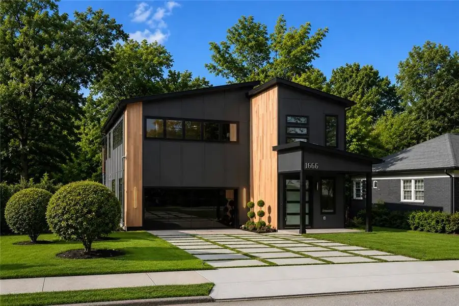 Front exterior of a new home in , Atlanta, GA, highlighting curb appeal (Image 1). Front exterior of a new home in , Atlanta, GA, highlighting curb appeal (Image 1).