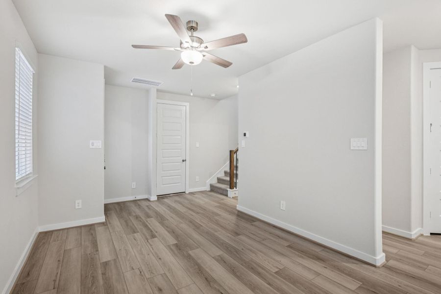 Spacious, unfurnished interior of a new home in Spring Brook Village - City Series, Houston (Image 26). Spacious, unfurnished interior of a new home in Spring Brook Village - City Series, Houston (Image 26).