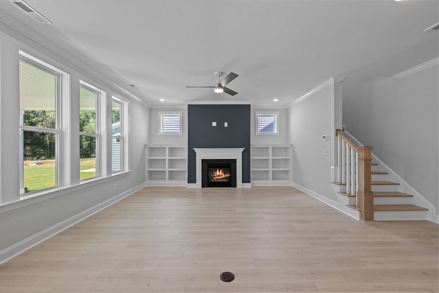 Representative unfurnished interior of a home built from the The Whitley by RobuckHomes in Kennebec Crossing, Angier (Image 92). Representative unfurnished interior of a home built from the The Whitley by RobuckHomes in Kennebec Crossing, Angier (Image 92).