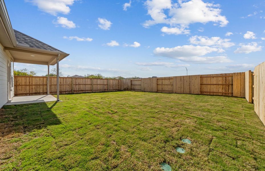 Exterior details and patio area of a home in Patterson Ranch, Georgetown (Image 3). Exterior details and patio area of a home in Patterson Ranch, Georgetown (Image 3).