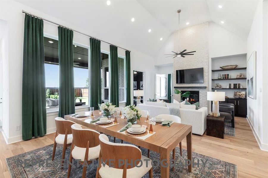 Furnished interior view inside a new home in Ridge Crossing, Waxahachie (Image 6).