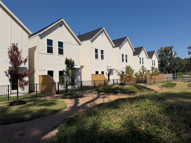 Front exterior of a new home in , Houston, TX, highlighting curb appeal (Image 1). Front exterior of a new home in , Houston, TX, highlighting curb appeal (Image 1).