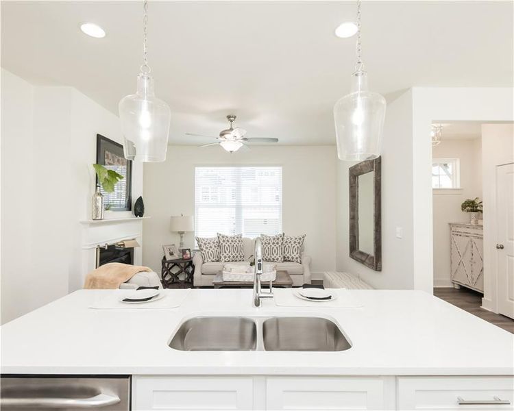 Furnished interior view inside a new home in Tribute, Hoschton (Image 6).