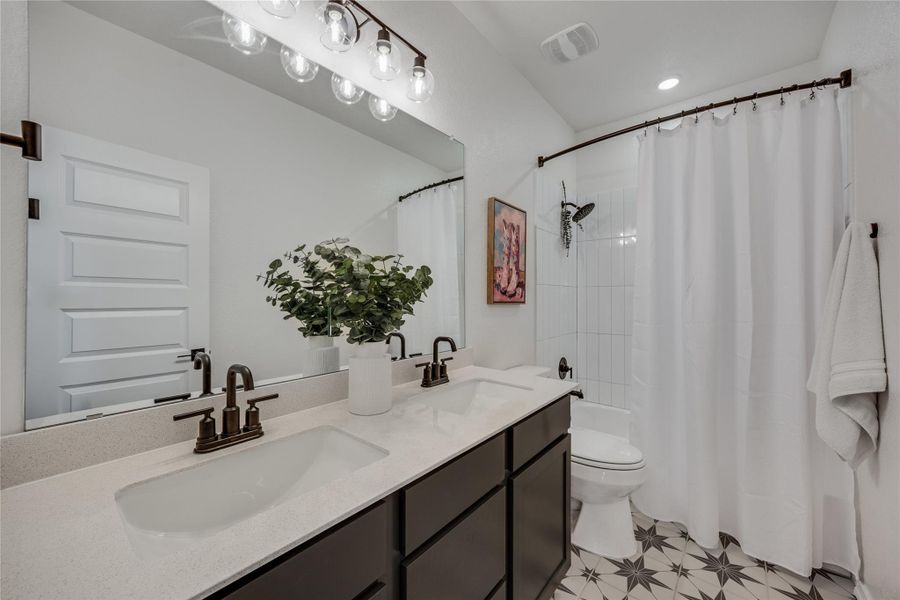 Furnished interior view inside a new home in Retreat at San Gabriel, Georgetown (Image 24).