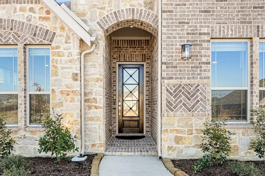 Exterior details and patio area of a home in Triple Diamond Ranch, Mansfield (Image 4).