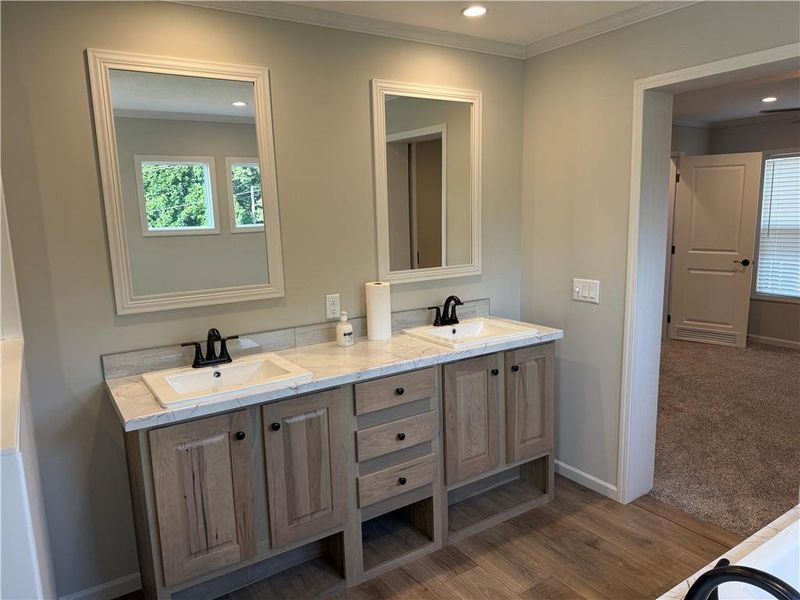 Furnished interior view inside a new home in , Clarkesville (Image 5).