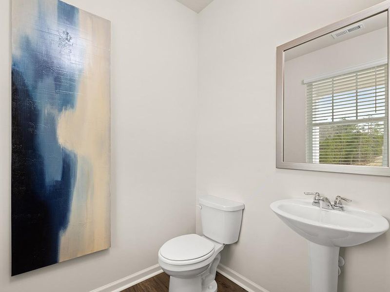 Furnished interior view inside a new home in Oaks at Cedar Grove, Fairburn (Image 41).