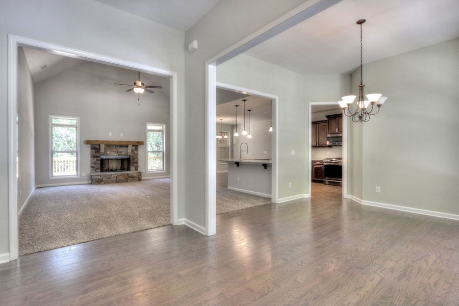 Representative unfurnished interior of a home built from the The Huntleigh by Bamford and Company in Rowland Springs, Cartersville (Image 38).