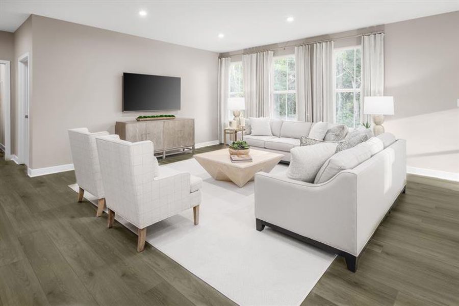 Representative furnished interior of a home built from the Ashbrooke by Ryan Homes in Friendship Meadows, Seneca (Image 6). Representative furnished interior of a home built from the Ashbrooke by Ryan Homes in Friendship Meadows, Seneca (Image 6).