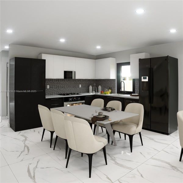 Furnished interior view inside a new home in , Florida City (Image 6). Furnished interior view inside a new home in , Florida City (Image 6).