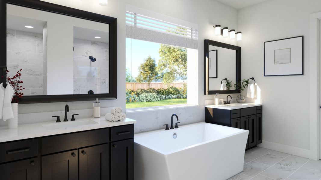 Representative furnished interior of a home built from the Griffin V by Southgate Homes in Eliana, McKinney (Image 16).