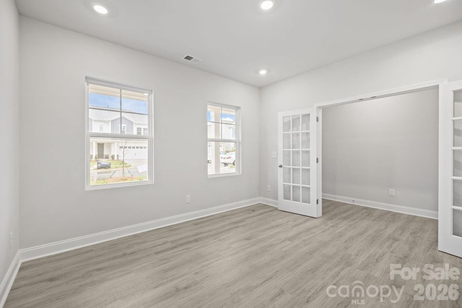 Office w/ French Doors