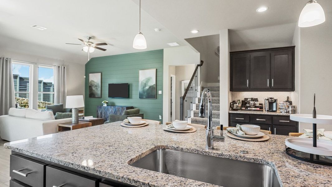 Furnished interior view inside a new home in Treeline, Justin (Image 9).