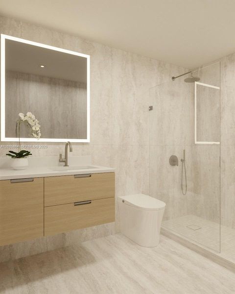 Furnished interior view inside a new home in , Miami Beach (Image 26).