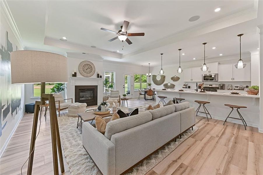 Furnished interior view inside a new home in Sagebrook, Powder Springs (Image 25).