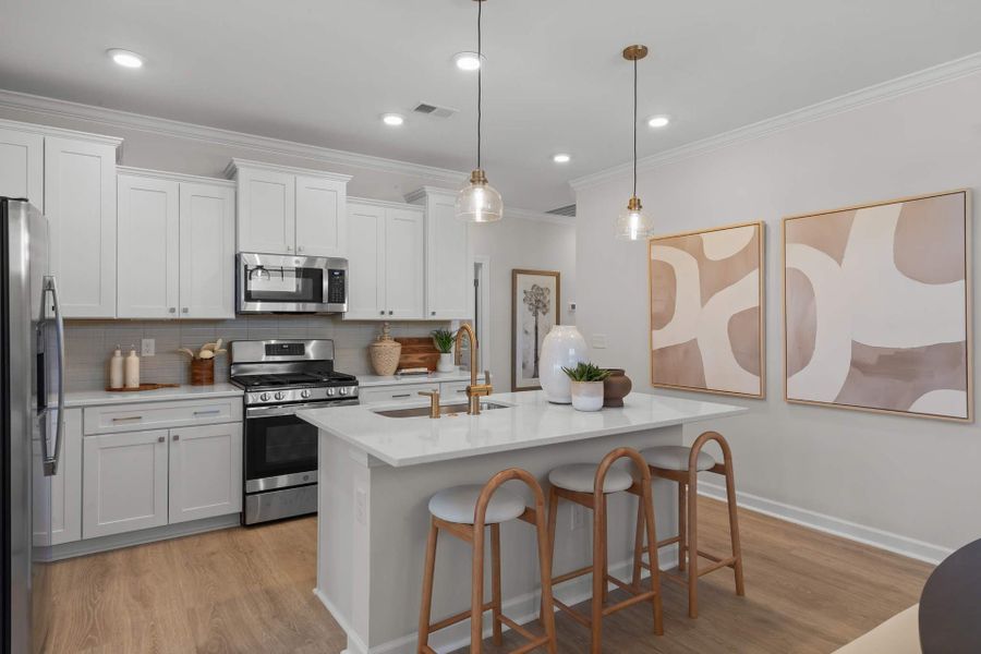Representative furnished interior of a home built from the The Sunflower by Chesapeake Homes in Coastal Club of the Carolinas, Calabash (Image 11).