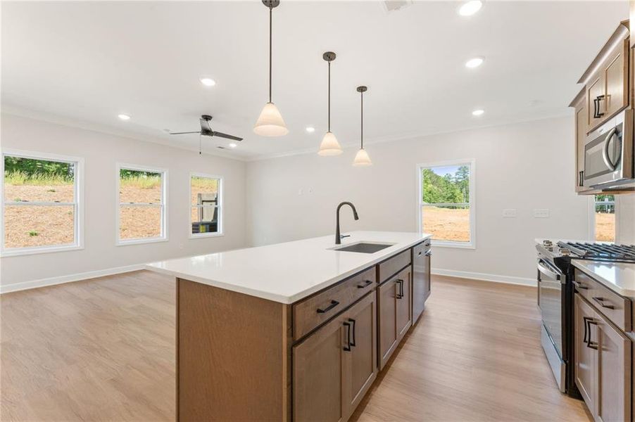 Furnished interior view inside a new home in Wildwood Place, Powder Springs (Image 9).
