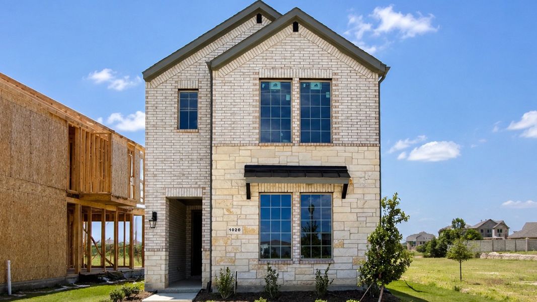 Representative exterior photo of a completed home built from the Botticelli by D.R. Horton in Waterbend, Euless, TX (Image 2). Representative exterior photo of a completed home built from the Botticelli by D.R. Horton in Waterbend, Euless, TX (Image 2).