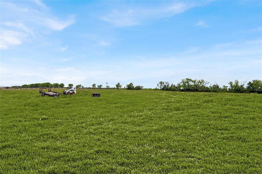 View of green lawn with a rural view View of green lawn with a rural view
