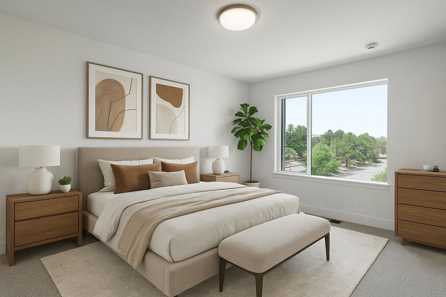 Furnished interior view inside a new home in Ascent at Inverness, Englewood (Image 8).