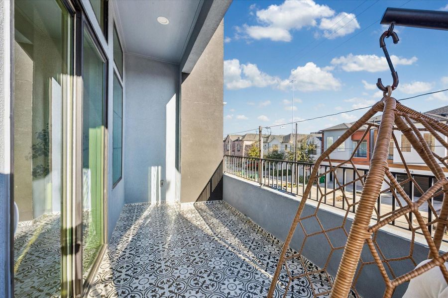 Exterior details and patio area of a home in , Houston (Image 3). Exterior details and patio area of a home in , Houston (Image 3).