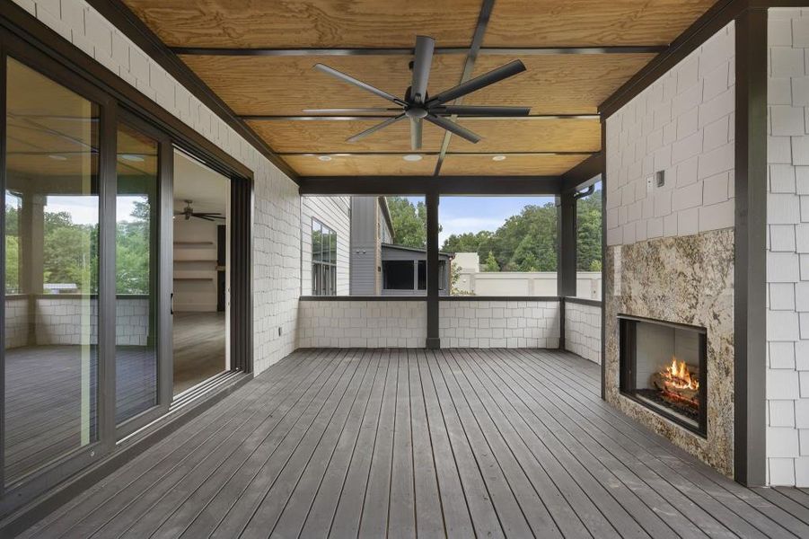 Exterior details and patio area of a home in , Buford (Image 28).