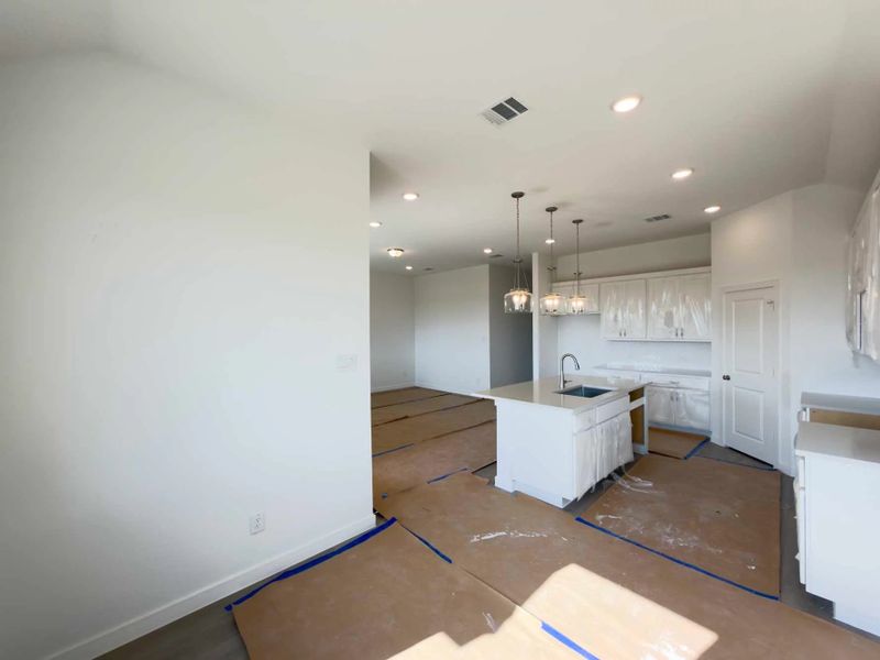 Open Kitchen-Living-Dining Room Construction Progress