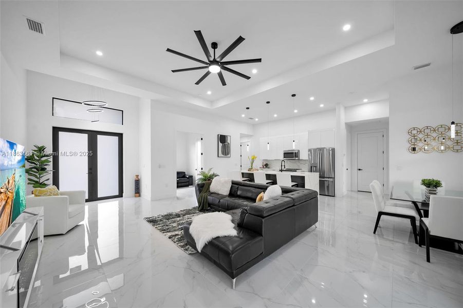 Furnished interior view inside a new home in , Cape Coral (Image 10).