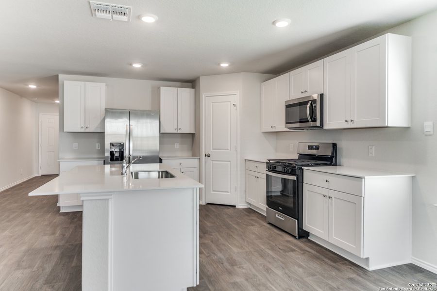 Furnished interior view inside a new home in , San Antonio (Image 9). Furnished interior view inside a new home in , San Antonio (Image 9).