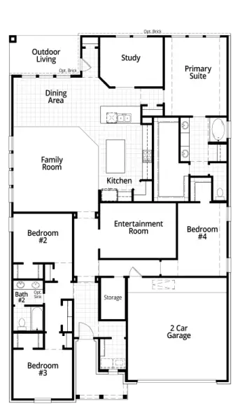 2D floor plan layout of this home in Wildrye, Waller, TX (Image 3).